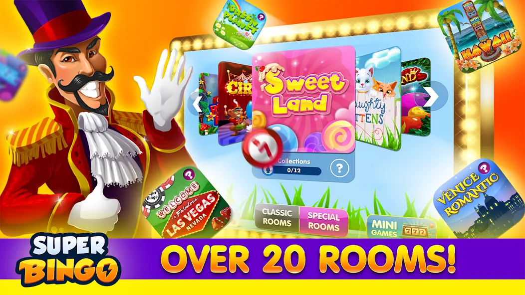 Super Bingo HD - Bingo Games (упер Бинго )  [МОД Unlocked] Screenshot 3