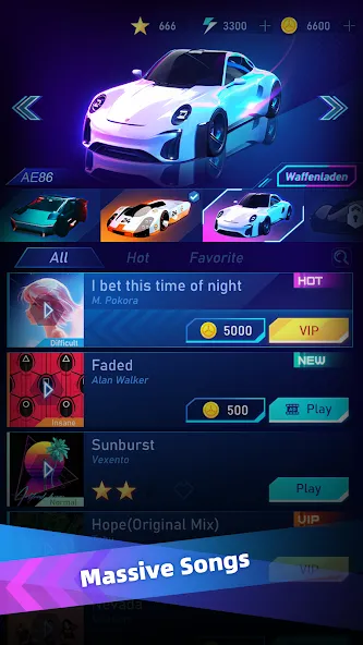 Music Racing GT: EDM & Cars (Музыка Гонок ГТ)  [МОД Много денег] Screenshot 2