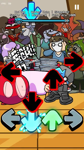 GF Buffet Night Burstin Mod (ФНФ Буфет Найт Берстин Мод)  [МОД Unlimited Money] Screenshot 1