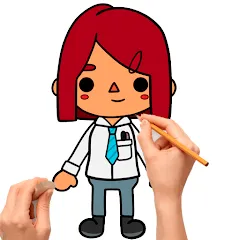 Взломанная How to draw Toca  [МОД Меню] - полная версия apk на Андроид