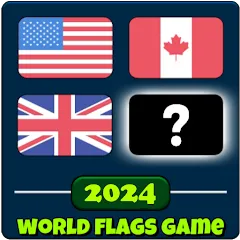 Взломанная World Flags Quiz Game (Ворлд Флагс Квиз Гейм)  [МОД Все открыто] - последняя версия apk на Андроид