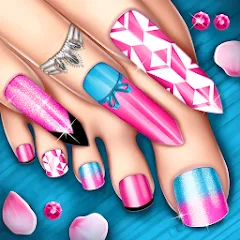Скачать взломанную Nail Art Fashion Salon Game  [МОД Unlimited Money] - полная версия apk на Андроид