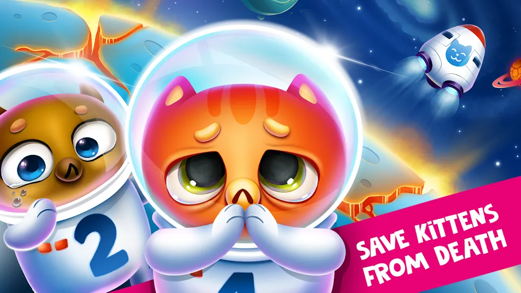 Space Cat Evolution: Kitty col  [МОД Бесконечные деньги] Screenshot 1