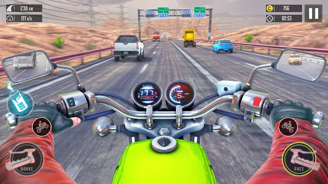 3d Bike Racing Bike Race Games  [МОД Unlocked] Screenshot 3