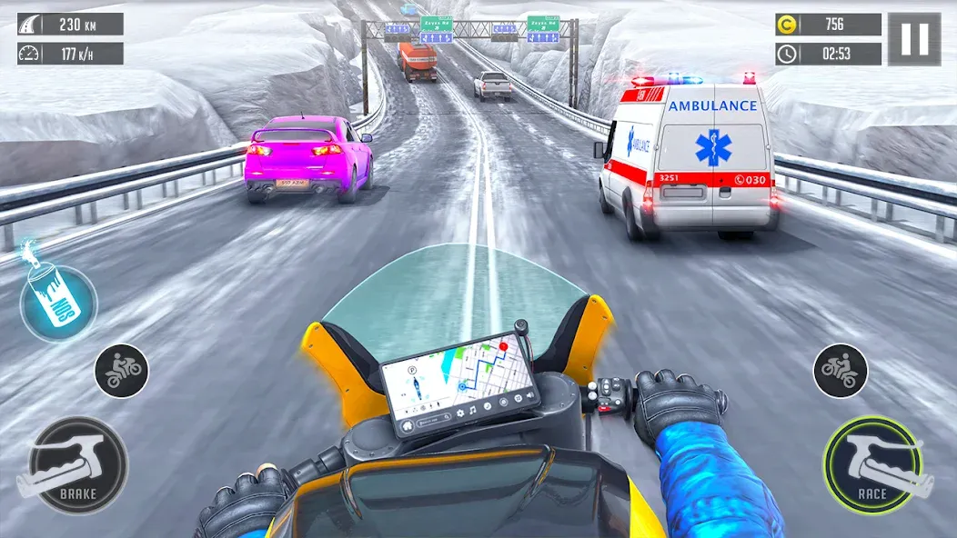 3d Bike Racing Bike Race Games  [МОД Unlocked] Screenshot 4