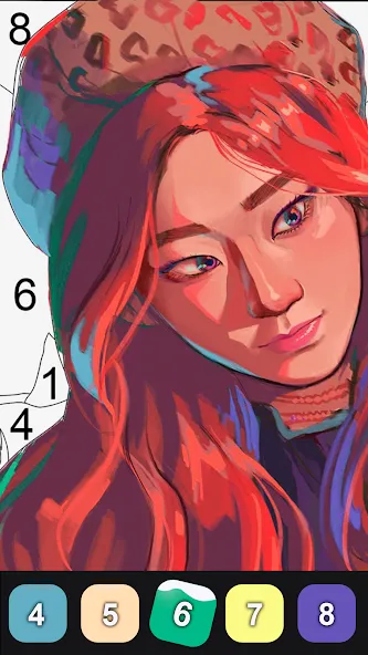 Kpop Paint by Numbers BT21  [МОД Меню] Screenshot 5