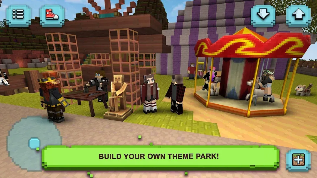 Theme Park Craft: Build & Ride  [МОД Меню] Screenshot 2