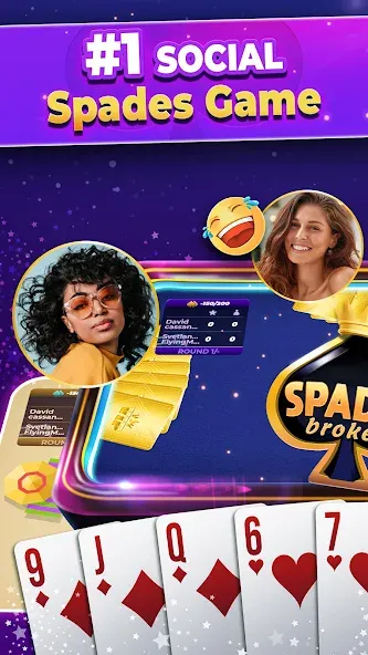 VIP Spades - Online Card Game (ВИП Спейдс)  [МОД Unlimited Money] Screenshot 2