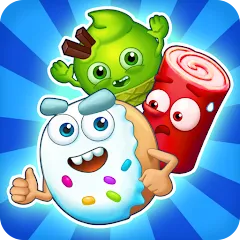 Взлом Sugar Heroes - match 3 game  [МОД Mega Pack] - полная версия apk на Андроид