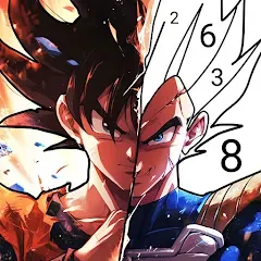 Взломанная Color Fan - Color By Number (Цветной веер)  [МОД Все открыто] - полная версия apk на Андроид