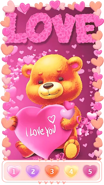 Love, Heart Coloring Book  [МОД Unlocked] Screenshot 4