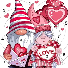 Взломанная Love, Heart Coloring Book  [МОД Unlocked] - стабильная версия apk на Андроид