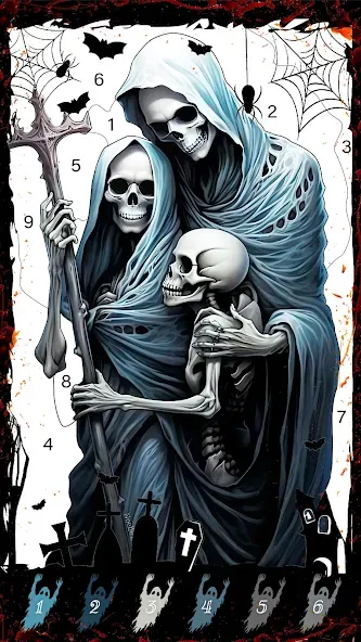 Death Park Coloring Games (Дэт Парк игры раскраски)  [МОД Все открыто] Screenshot 1