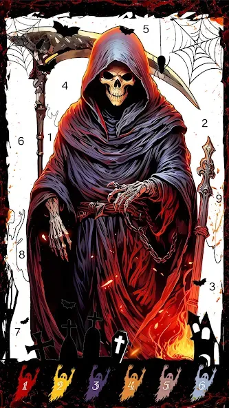 Death Park Coloring Games (Дэт Парк игры раскраски)  [МОД Все открыто] Screenshot 3