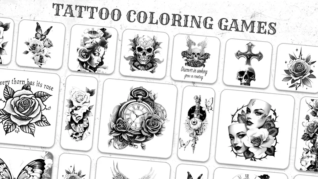 Tattoo Coloring games  [МОД Menu] Screenshot 4