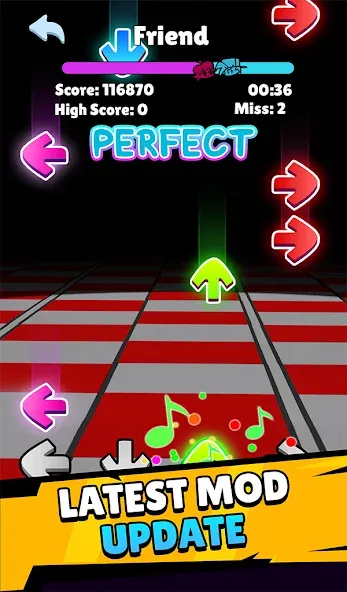 Music Rap Time Battle (Фанкин Музыка)  [МОД Menu] Screenshot 2