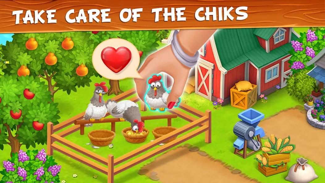 Farm Town - Family Farming Day (Фарм Таун)  [МОД Mega Pack] Screenshot 4