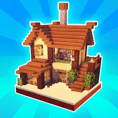Скачать взлом MiniCraft Village (МиниКрафт Деревня)  [МОД Много денег] - последняя версия apk на Андроид