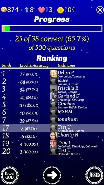Jesus Bible Trivia Games Quiz (Джизус Библ Тривиа Геймс Квиз)  [МОД Бесконечные деньги] Screenshot 5