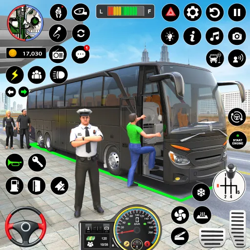 Bus Simulator - Driving Games  [МОД Бесконечные монеты] Screenshot 1