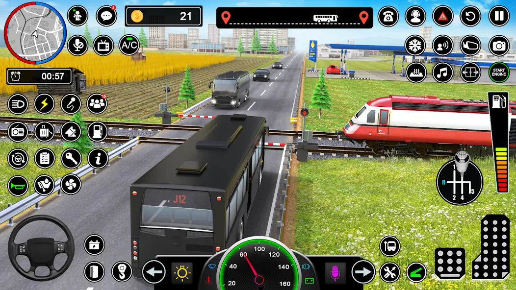 Bus Simulator - Driving Games  [МОД Бесконечные монеты] Screenshot 4