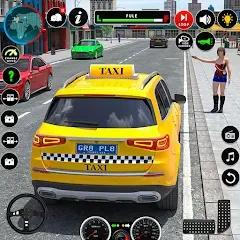 Взломанная Russian Taxi Driving Simulator  [МОД Mega Pack] - последняя версия apk на Андроид
