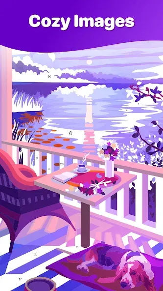 Hey Color Paint by Number Art  [МОД Много монет] Screenshot 4