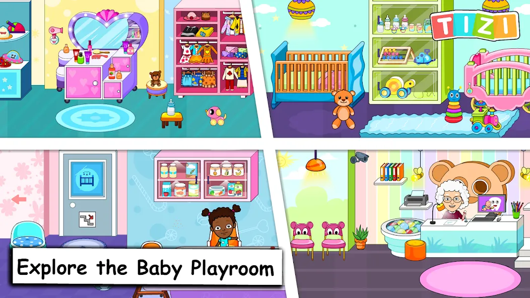 My Tizi Town Daycare Baby Game  [МОД Menu] Screenshot 1