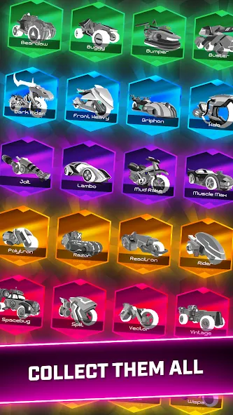 Rider Worlds - Neon Bike Races (Райдер Ворлдс)  [МОД Все открыто] Screenshot 3