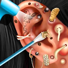 Скачать взлом Ear Salon ASMR Ear Wax& Tattoo (АСМР)  [МОД Много монет] - полная версия apk на Андроид