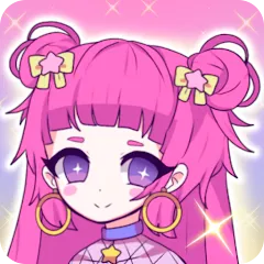 Скачать взломанную Mimistar dress up chibi doll (Министар)  [МОД Unlimited Money] - стабильная версия apk на Андроид