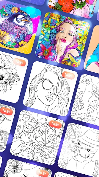 Magic Paint: Color by number (Магик Пейнт)  [МОД Menu] Screenshot 3