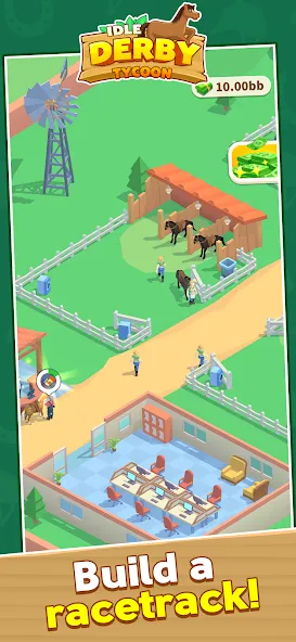 Idle Derby Tycoon (Айдл Дерби Тайкун)  [МОД Меню] Screenshot 1