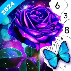 Взломанная Fancy Color - Paint By Number (Фэнси Колор)  [МОД Много денег] - полная версия apk на Андроид