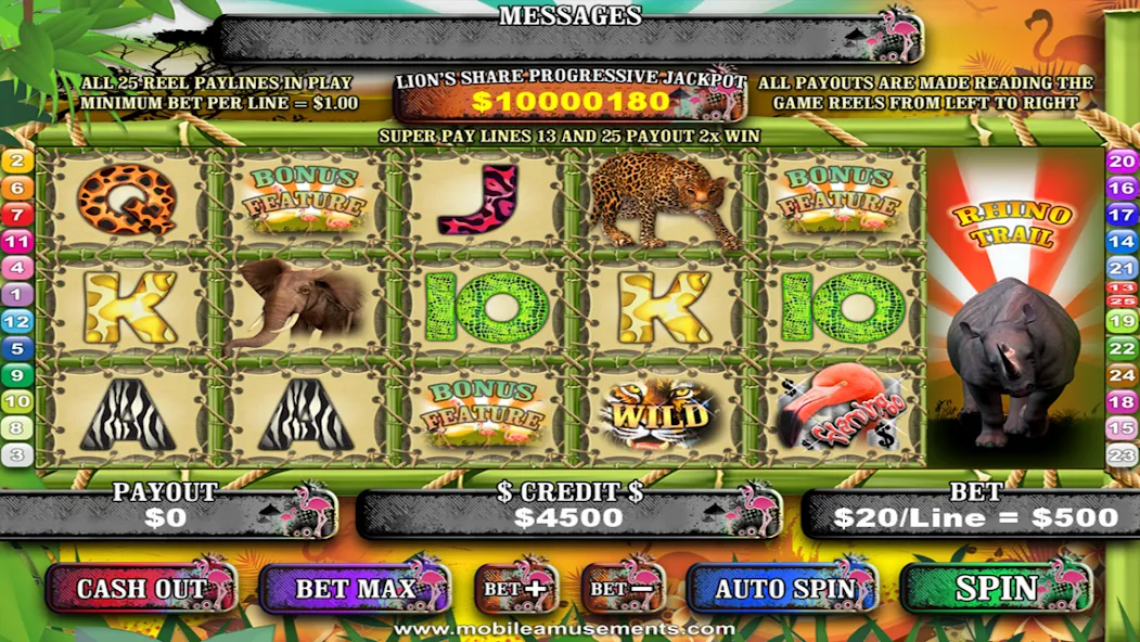 Flamingo Safari Slots (Фламинго Сафари Слоты)  [МОД Все открыто] Screenshot 5