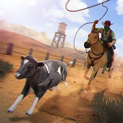 Скачать взломанную Cowboys Horse Racing Derby  [МОД Меню] - полная версия apk на Андроид