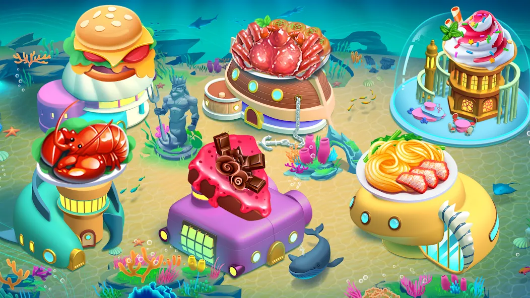 Cooking Aquarium - A Star Chef (Кукинг Аквариум)  [МОД Все открыто] Screenshot 1