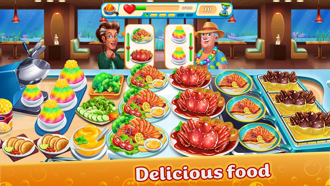 Cooking Aquarium - A Star Chef (Кукинг Аквариум)  [МОД Все открыто] Screenshot 3
