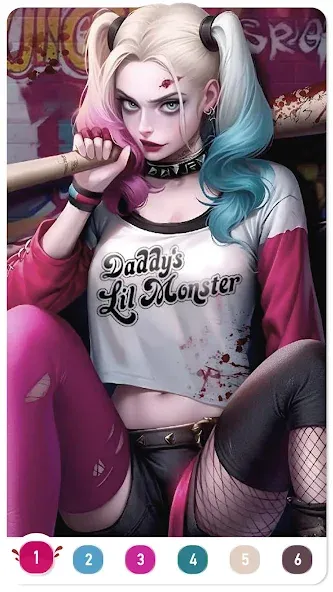 Clown Color, Paint by number  [МОД Много монет] Screenshot 1