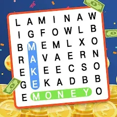Взломанная Make Money: Word Search (Мейк Мани)  [МОД Бесконечные монеты] - полная версия apk на Андроид