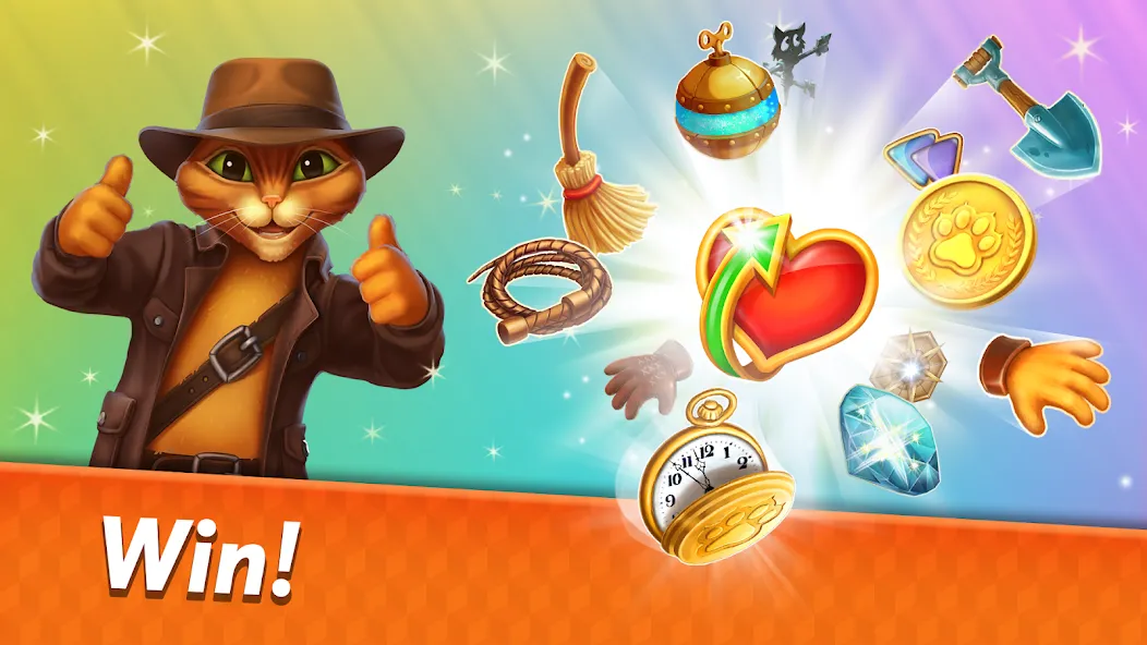 Indy Cat 2: Match 3 game  [МОД Unlocked] Screenshot 4