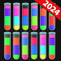 Взлом Color Water Sort Puzzle Games (Цветные игры сортировки воды)  [МОД Все открыто] - стабильная версия apk на Андроид