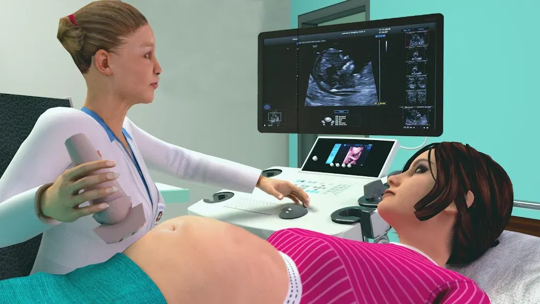 Pregnant Mother Simulator Game (Симулятор беременной мамы)  [МОД Unlocked] Screenshot 1