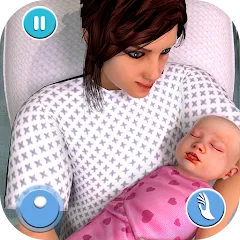 Скачать взлом Pregnant Mother Simulator Game (Симулятор беременной мамы)  [МОД Unlocked] - стабильная версия apk на Андроид