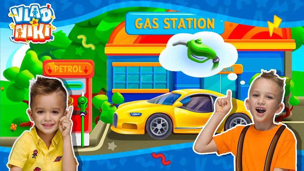 Vlad and Niki: Car Service  [МОД Бесконечные монеты] Screenshot 3