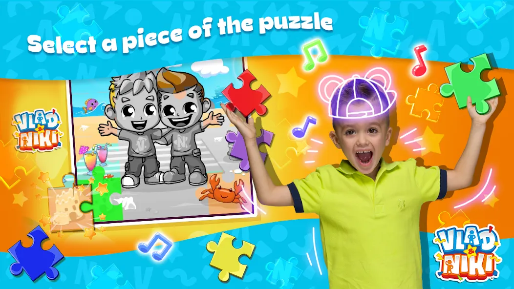 Vlad and Niki: Kids Piano  [МОД Много монет] Screenshot 5