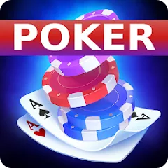 Взломанная Poker Offline: Texas Holdem  [МОД Много монет] - стабильная версия apk на Андроид
