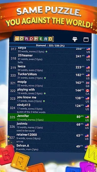 WordHero : word finding game (ВордХиро)  [МОД Mega Pack] Screenshot 4