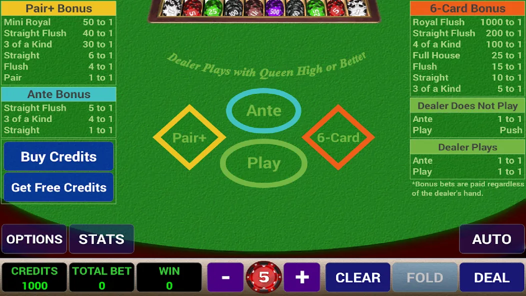Ace 3-Card Poker (эйс 3)  [МОД Menu] Screenshot 1