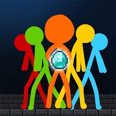 Взлом Stick-man Battle - Craft World  [МОД Много монет] - полная версия apk на Андроид